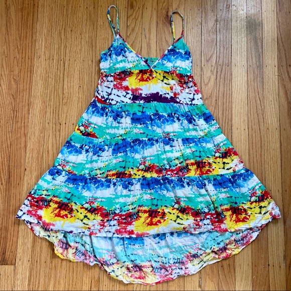 Volcom Multicolor Tie-dye Summer Dress Size XS - Picture 1 of 6